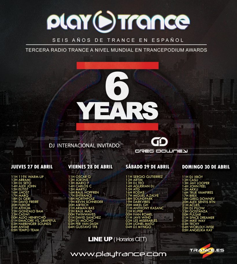 Sexto aniversario PlayTrance