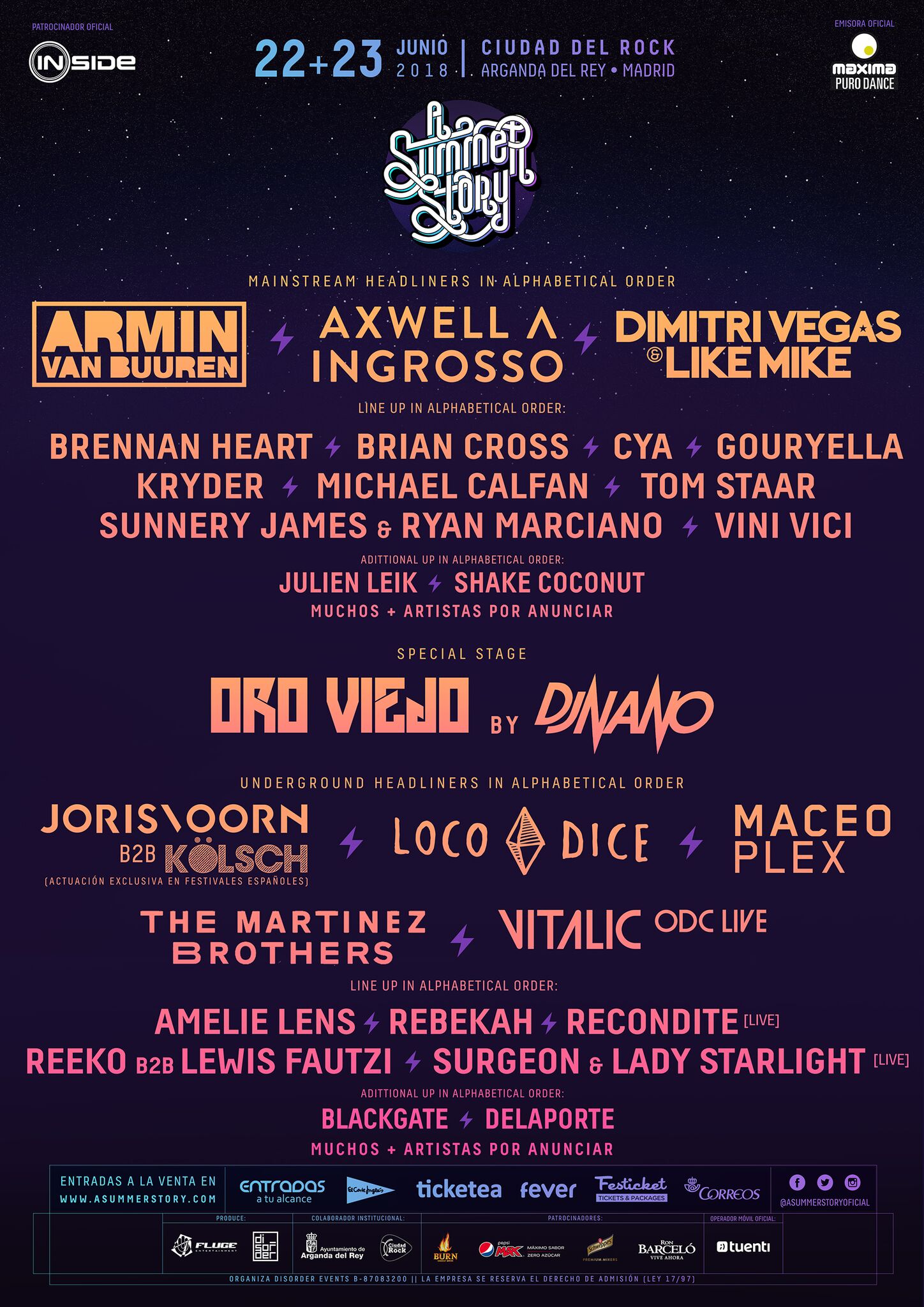 A Summer Story 2018 Line-Up