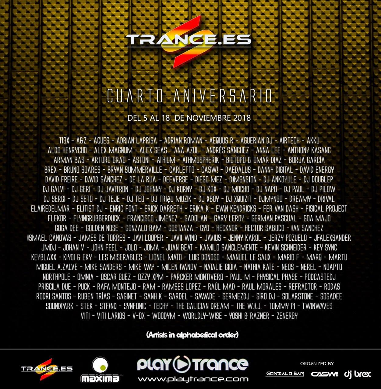 Trance.es Cuarto Aniversario