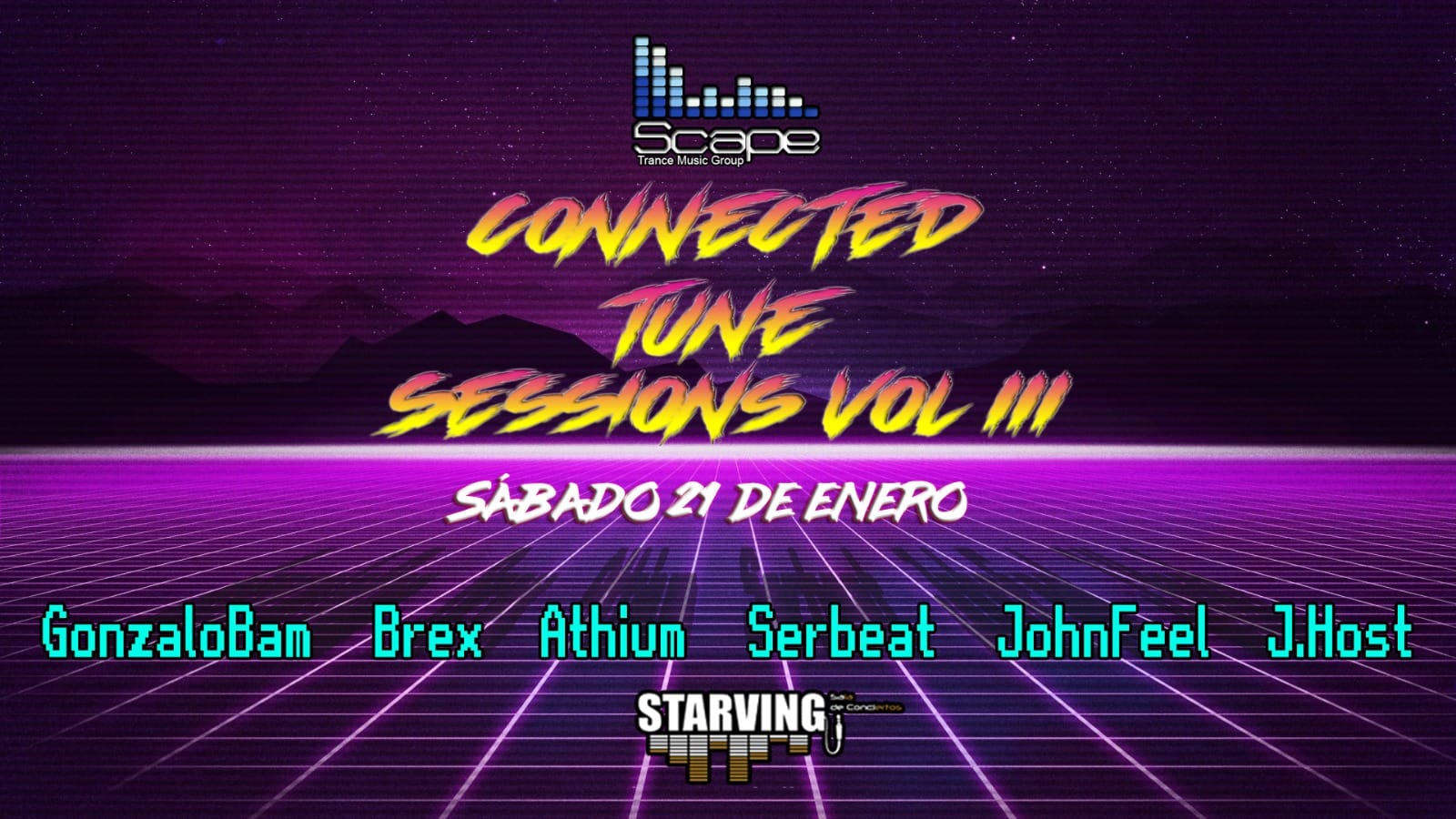 21 de enero: Scape estrena 2023 con "Connected Tune Sessions Vol.III"